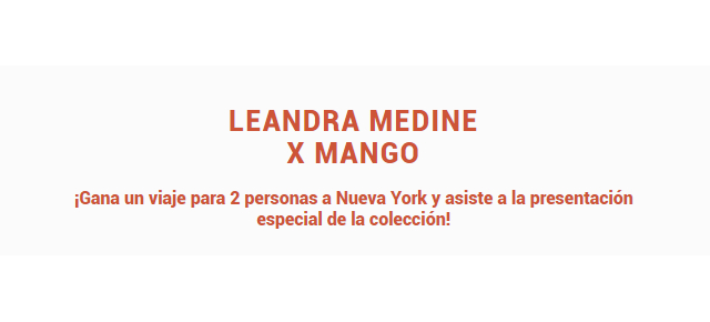 Nueva York sorteo Mango